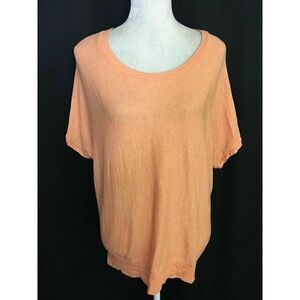 bordeaux Anthropologie Orange Short Sleeve t shirt